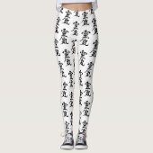 Japans kanji Reiki Symboolpatroon Leggings (Voorkant)