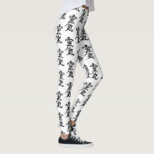 Japans kanji Reiki Symboolpatroon Leggings (Rechts)