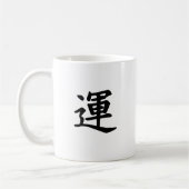 Japans Kanji-symbool van Luck Koffiemok (Links)