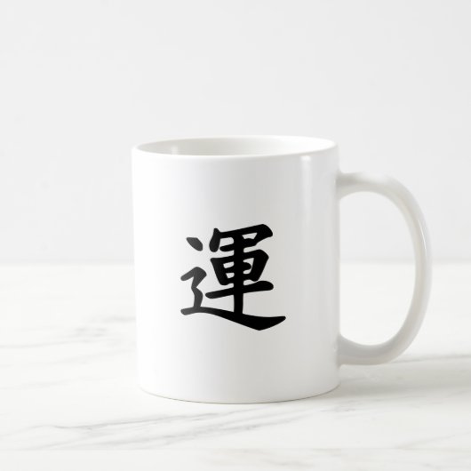 Japans Kanji-symbool van Luck Koffiemok (Rechts)