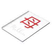 Japans Kanji-symbool voor moeder Notitieboek (Linkerzijde)