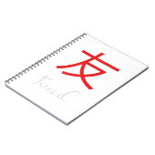 Japans Kanji-symbool voor vrienden Notitieboek (Linkerzijde)