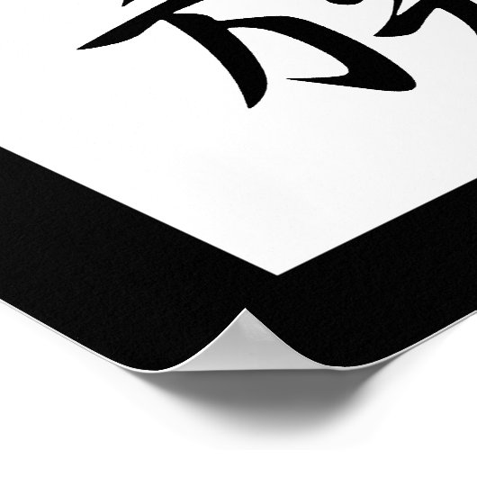 Japans Kanji voor de Familie - Kazoku Poster (Hoek)