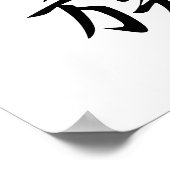 Japans Kanji voor de Familie - Kazoku Poster (Hoek)