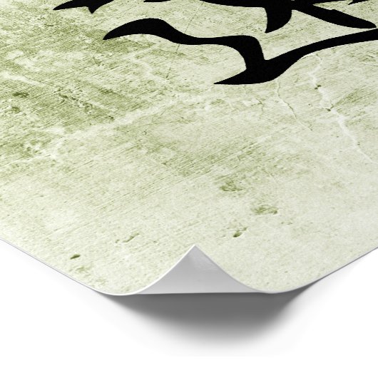 Japans Kanji voor eeuwigheid - Eien Poster (Hoek)