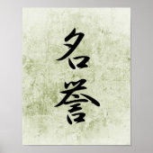 Japans Kanji voor Honor - Meiyo Poster (Voorkant)