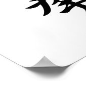 Japans Kanji voor ijzervuist - Tekken Poster (Hoek)