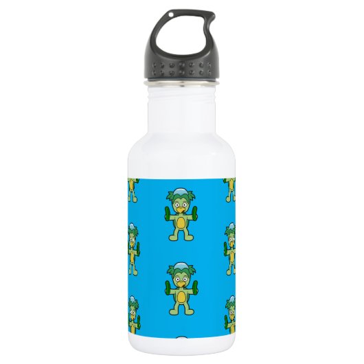 Japans Kappa Yokai Monster Patroon Waterfles (Voorkant)