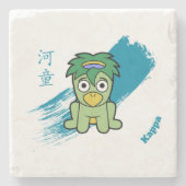 Japans Kappa Yokai Stenen Onderzetter (Voorkant)