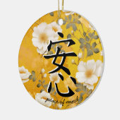 Japans karakter voor gemoedsrust keramisch ornament (Links)