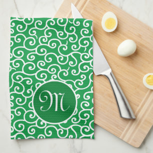 Japans Karakusa Arabesque spiraal wijnpatroon Theedoek