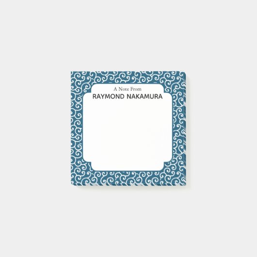 Japans Karakusa Arabesque Vine Patroon Post-it® Notes (Voorkant)