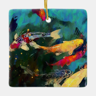 Japans karp keramisch Ornament