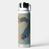 Japans Karperpatroon Waterfles (Achterkant)