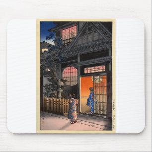 Japans kasamatsu nachtdorpspartkunst muismat