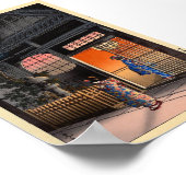 Japans kasamatsu nachtdorpspartkunst poster (Hoek)