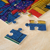 Japans Kat Communal Bath, Utagawa Yoshifuji Legpuzzel (Zijkant)