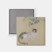 Japans kat gekleurd magneet (Voorkant / Achterkant)