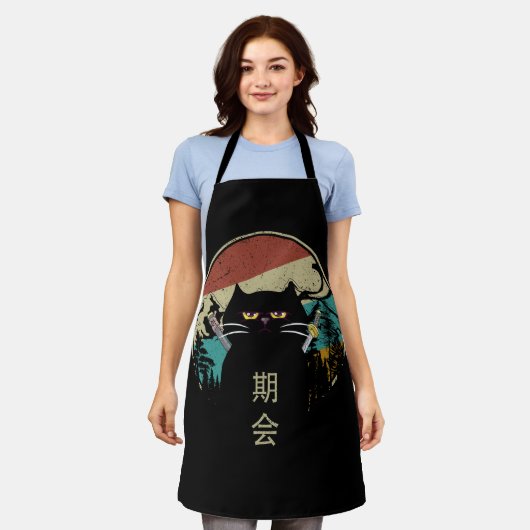  Japans kat Kawaii Retro Style Cat Kitten Schort (Gedragen)