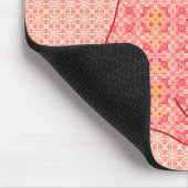 Japans kat - koraal Oranje batik Muismat (Hoek)
