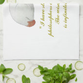 Japans Kat Kunst Filosofie Quote Kitchen Towel Theedoek (Gevouwen)