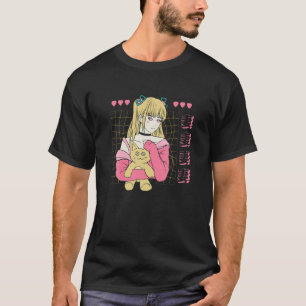 Japans kat-meisje-animatiekarakter - Japan-estheti T-shirt
