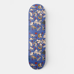 Japans kat Woodblock ukiyo-e  Kat Persoonlijk Skateboard