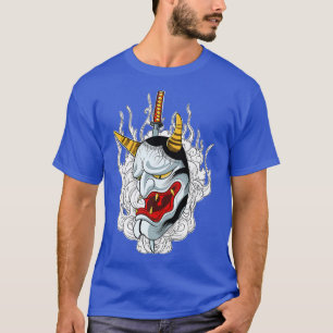 Japans Katana Anime Mask Manga Devil Premium T-S T-shirt
