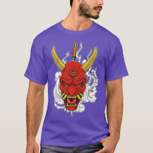 Japans Katana Anime Mask Manga Devil T-shirt