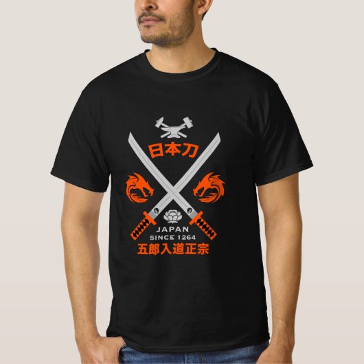 Japans Katana-zwaard T-shirt (Voorkant)