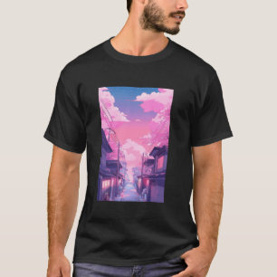 Japans Katoen Snoep Sky Esthetisch Otaku Anime Man T-shirt