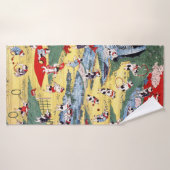 Japans Kattenland, Utagawa Kunitoshi Badhanddoek (Badhanddoek)