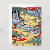 Japans Kattenland, Utagawa Kunitoshi Briefkaart (Voorkant / Achterkant)