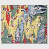 Japans Kattenland, Utagawa Kunitoshi Cadeaupapier (Vlak)