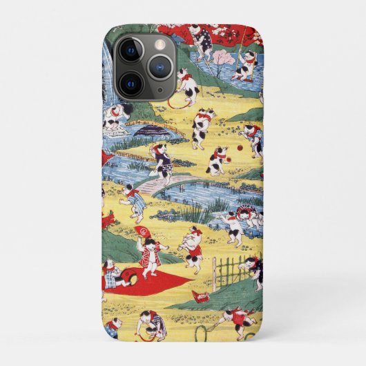 Japans Kattenland, Utagawa Kunitoshi Case-Mate iPhone Case (Achterkant)