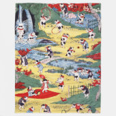 Japans Kattenland, Utagawa Kunitoshi Fleece Deken (Voorkant)