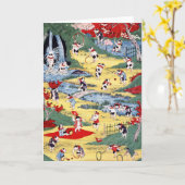 Japans Kattenland, Utagawa Kunitoshi Kaart (Gele Bloem)