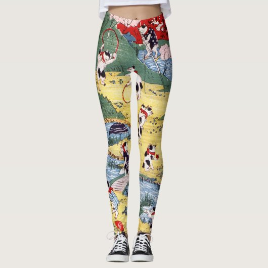 Japans Kattenland, Utagawa Kunitoshi Leggings (Voorkant)