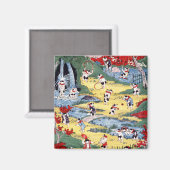 Japans Kattenland, Utagawa Kunitoshi Magneet (Voorkant / Achterkant)