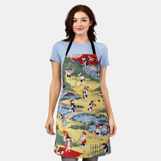 Japans Kattenland, Utagawa Kunitoshi Schort (Gedragen)