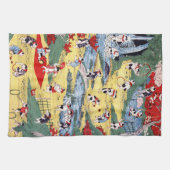 Japans Kattenland, Utagawa Kunitoshi Theedoek (Horizontaal)