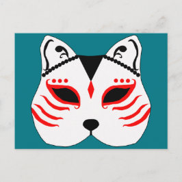 Japans kattenmasker briefkaart