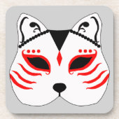 Japans kattenmasker drankjes onderzetter (Voorkant)
