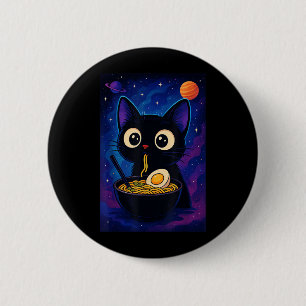 Japans Kawaii Anime Cat Ramen Grafische Grappige M Ronde Button 5,7 Cm