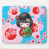 Japans Kawaii Doll - Mousepad Muismat (Voorkant)