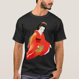 Japans Kawaii Geisha Girl in Kimono T T-shirt