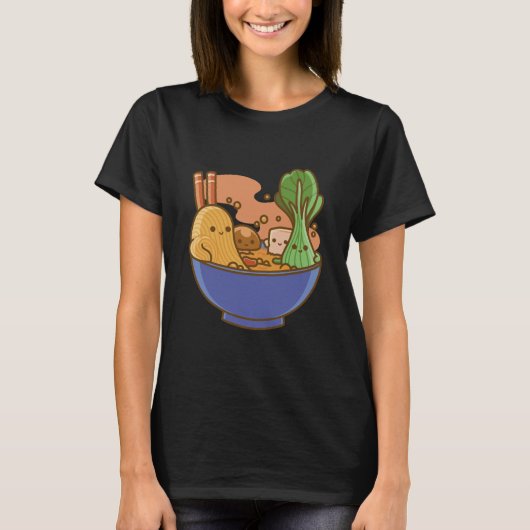 Japans Kawaii Ramen T-shirt (Voorkant)