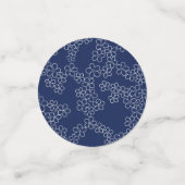 Japans kerry blossom sakura white on blue confetti (Kleine voorkant)