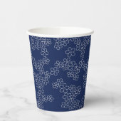 Japans kerry blossom sakura white on blue papieren bekers (Links)