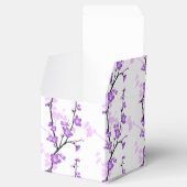 Japans kersbloesem, koninklijk paars, bloem, meisj bedankdoosjes (Geopend)